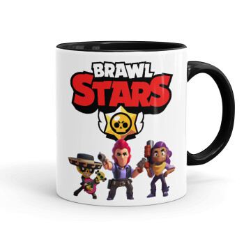 Brawl Stars Desert, Mug colored black, ceramic, 330ml