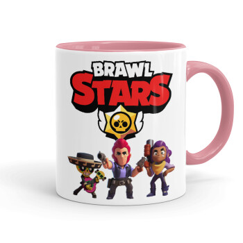 Brawl Stars Desert, Mug colored pink, ceramic, 330ml