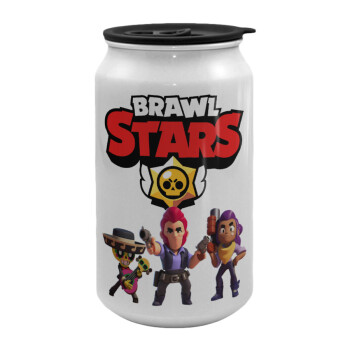 Brawl Stars Desert, Κούπα ταξιδιού μεταλλική με καπάκι (tin-can) 500ml