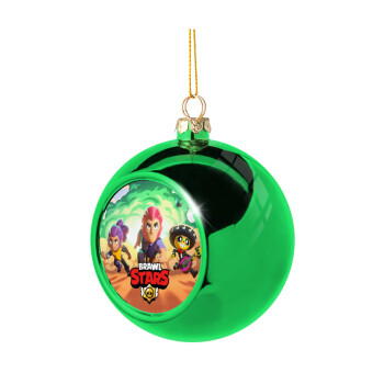 Brawl Stars Desert, Green Christmas tree ornament ball 8cm