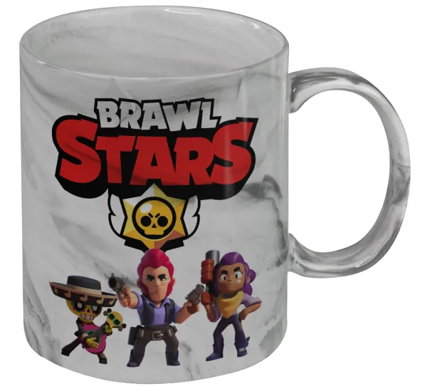 Brawl Stars Desert — Mug ceramic marble style, 330ml
