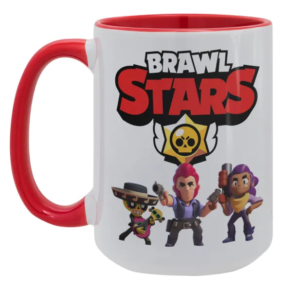 Brawl Stars Desert — Mega mug 15oz, red ceramic, 450ml