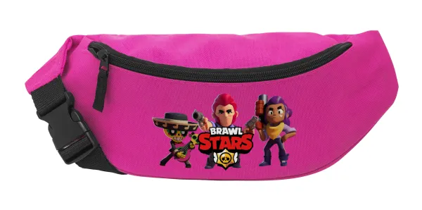Brawl Stars Desert — Unisex waist bag (banana) in PINK color with 2 pockets