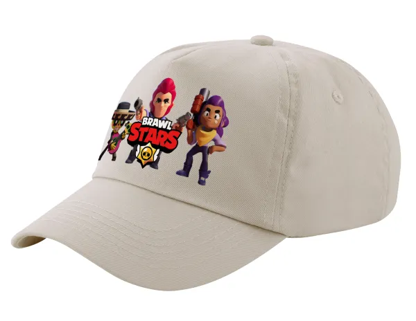 Brawl Stars Desert — Μπεζ (SAND) Πεντάφυλλο Καπέλο Ενηλίκων Βαμβακερό (UNISEX, ONE SIZE)