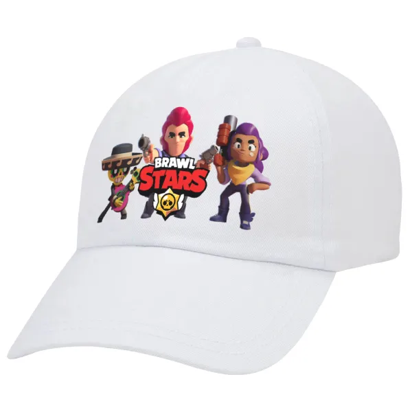 Brawl Stars Desert — Adult Baseball Cap White 5-panel (POLYESTER, ADULT, UNISEX, ONE SIZE)