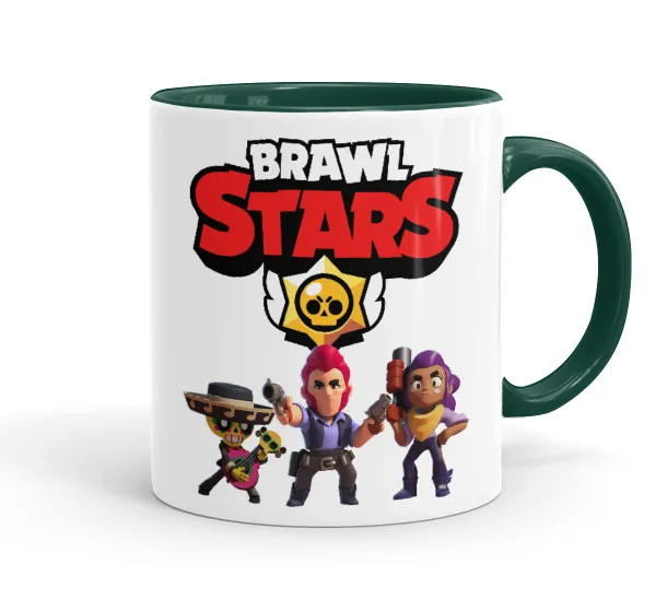 Brawl Stars Desert — Mug colored green, ceramic, 330ml