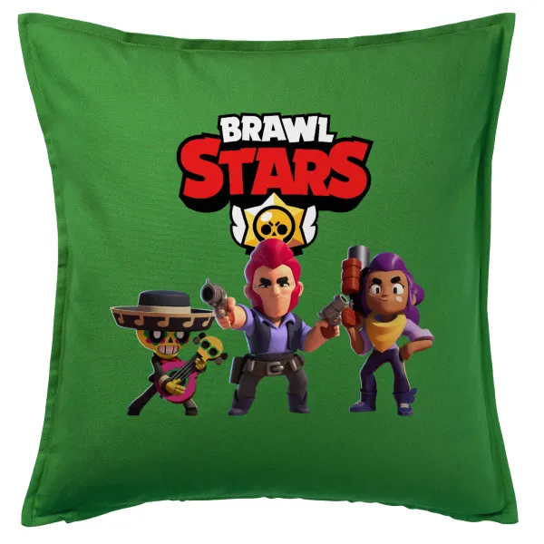 Brawl Stars Desert — Sofa cushion Green 50x50cm includes filling