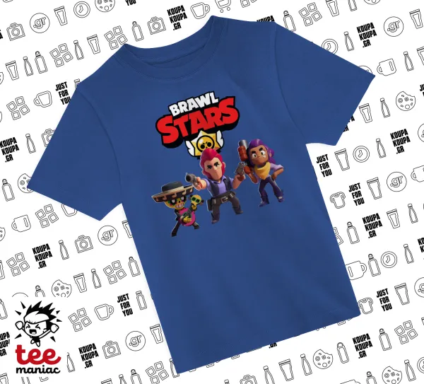 Brawl Stars Desert — ΜΠΛΕ Παιδικό T-Shirt από 100% βαμβάκι, για κάθε μέρα. Vegan & OEKO-TEX πιστοποιημένο.