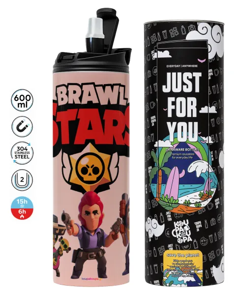 Brawl Stars Desert — Tumbler stainless steel PINK 600ml