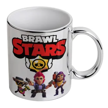 Brawl Stars Desert, Κούπα κεραμική, ασημένια καθρέπτης, 330ml