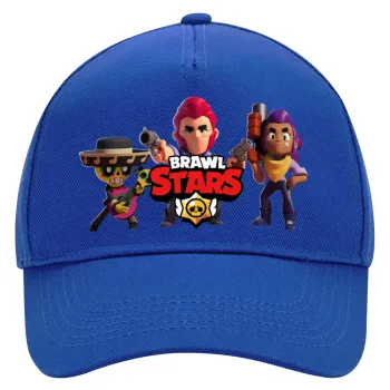 Brawl Stars Desert, Ultimate Adult Hat BLUE, (100% COTTON DRILL, ADULT, UNISEX, ONE SIZE)