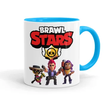 Brawl Stars Desert, Κούπα χρωματιστή γαλάζια, κεραμική, 330ml