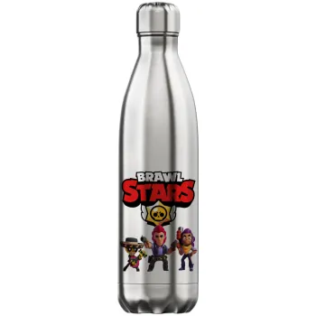 Brawl Stars Desert, Μεταλλικό παγούρι θερμός Inox (Stainless steel), διπλού τοιχώματος, 750ml