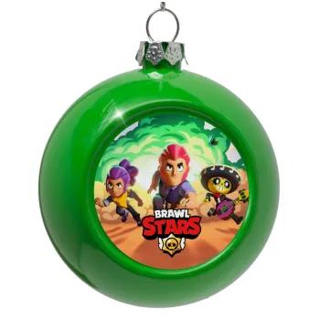 Brawl Stars Desert, Green Christmas tree ornament bauble 8cm