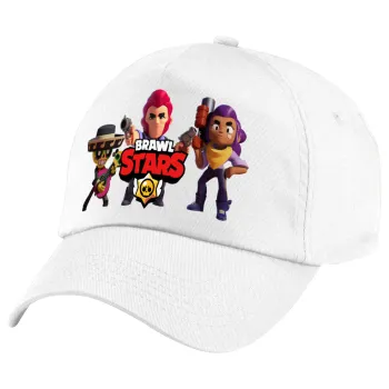 Brawl Stars Desert, Καπέλο παιδικό Baseball, 100% Βαμβακερό Twill, Λευκό (ΒΑΜΒΑΚΕΡΟ, ΠΑΙΔΙΚΟ, UNISEX, ONE SIZE)