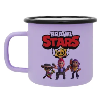 Brawl Stars Desert, Κούπα Μεταλλική εμαγιέ ΜΑΤ Light Pastel Purple 360ml