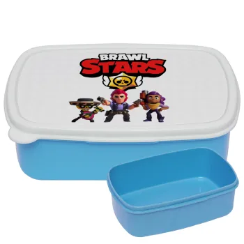 Brawl Stars Desert, ΜΠΛΕ παιδικό δοχείο φαγητού (lunchbox) πλαστικό (BPA-FREE) Lunch Βox M18 x Π13 x Υ6cm