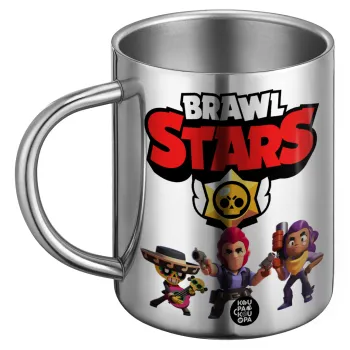 Brawl Stars Desert, Ανοξείδωτη Μεταλλική Κούπα 450ml - Διπλού Τοιχώματος