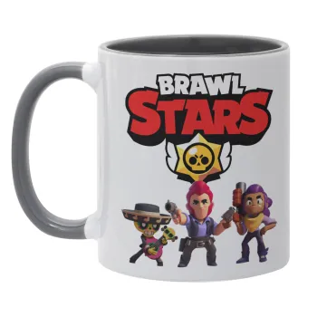 Brawl Stars Desert, Κούπα χρωματιστή γκρι, κεραμική, 330ml
