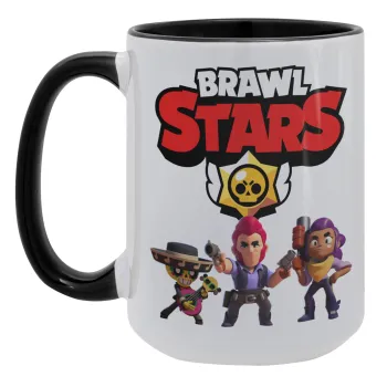 Brawl Stars Desert, Κούπα Mega 15oz, κεραμική Μαύρη, 450ml