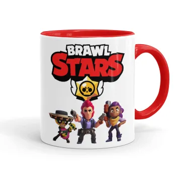Brawl Stars Desert, Κούπα χρωματιστή κόκκινη, κεραμική, 330ml