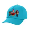 Καπέλο Ενηλίκων Baseball, 100% Βαμβακερό,  Γαλάζιο (ΒΑΜΒΑΚΕΡΟ, ΕΝΗΛΙΚΩΝ, UNISEX, ONE SIZE)
