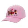 Καπέλο Ενηλίκων Baseball, 100% Βαμβακερό,  ΡΟΖ (ΒΑΜΒΑΚΕΡΟ, ΕΝΗΛΙΚΩΝ, UNISEX, ONE SIZE)