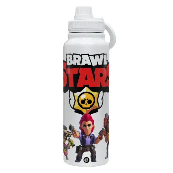 Brawl Stars Desert, Θερμός 1L Ανοξείδωτο με Βάση Κινητού & Διπλά Τοιχώματα