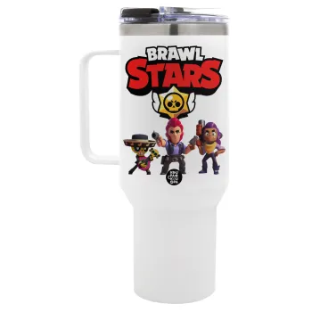 Brawl Stars Desert, Mega Tumbler με καπάκι, διπλού τοιχώματος (θερμό) 1,2L
