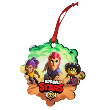 Brawl Stars Desert, Στολίδι Χριστουγεννιάτικο στολίδι snowflake ξύλινο 7.5cm