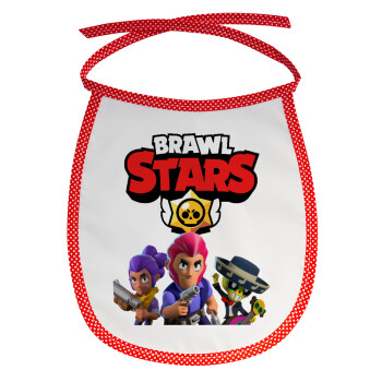 Brawl Stars Blue, Σαλιάρα μωρού αλέκιαστη με κορδόνι Κόκκινη