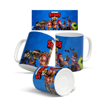 Brawl Stars Blue, Ceramic coffee mug, 330ml
