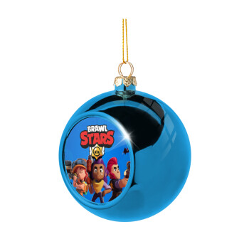 Brawl Stars Blue, Blue Christmas tree ball ornament 8cm