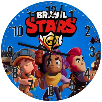 Brawl Stars Blue, Ρολόι τοίχου ξύλινο (30cm)