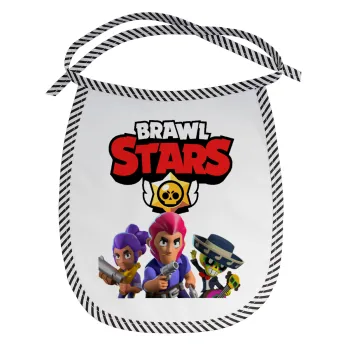 Brawl Stars Blue, Σαλιάρα μωρού αλέκιαστη με κορδόνι Μαύρη
