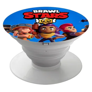 Brawl Stars Blue, Phone Holders Stand  Λευκό Βάση Στήριξης Κινητού στο Χέρι