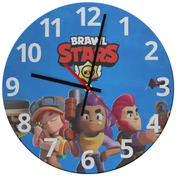Brawl Stars Blue, Ρολόι τοίχου γυάλινο (30cm)