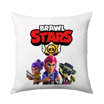 Brawl Stars Blue, Μαξιλάρι καναπέ 40x40cm περιέχεται το  γέμισμα