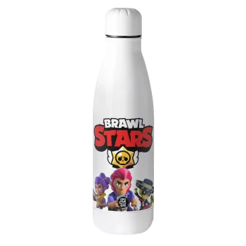 Brawl Stars Blue, Μεταλλικό παγούρι θερμός (Stainless steel), 500ml