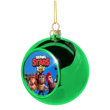 Brawl Stars Blue, Green Christmas tree ornament ball 8cm