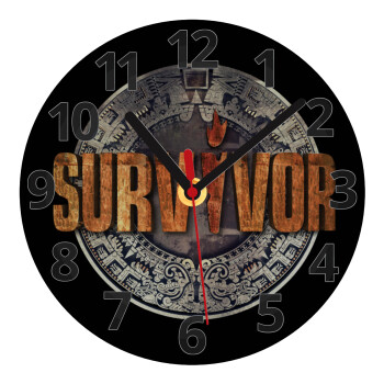 Survivor, Ρολόι τοίχου γυάλινο (20cm)