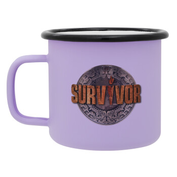 Survivor, Κούπα Μεταλλική εμαγιέ ΜΑΤ Light Pastel Purple 360ml