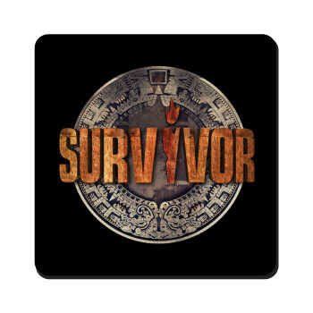 Survivor, Τετράγωνο μαγνητάκι ξύλινο 9x9cm