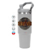 GREY color, 890ml (30oz) stainless Steel Tumbler with Handle