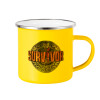 Yellow Enamel Metallic Cup 360ml