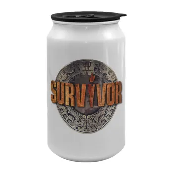 Survivor, Κούπα ταξιδιού μεταλλική με καπάκι (tin-can) 500ml