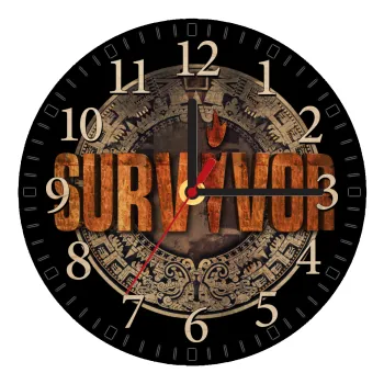 Survivor, Ρολόι τοίχου ξύλινο plywood (20cm)