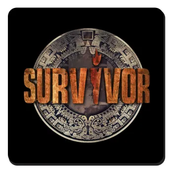 Survivor, Τετράγωνο μαγνητάκι ξύλινο 9x9cm
