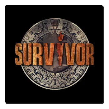 Survivor, Τετράγωνο μαγνητάκι ξύλινο 6x6cm