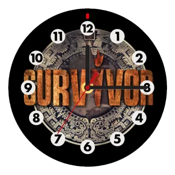 Survivor, Ρολόι τοίχου ξύλινο (20cm)